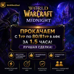 Прокачаем с 1ур по 80/81ур в АФК за 1,5часа! Лучшая сделка!