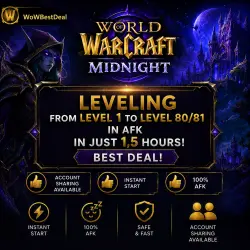 Leveling you 1 to 80/81 AFK in 1,5 hours! The best deal!