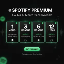 Available 24/7 | Sign up for Spotify Premium anytime - choose from 1, 3, 6, 12