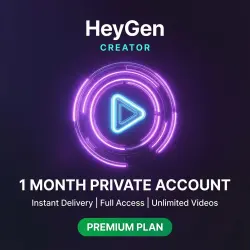 HeyGen Creator | 1 Month Private Account | Instant Delivery