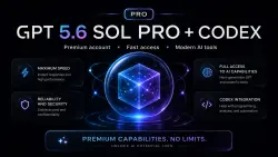 GPT-5.6 Sol PRO • CODEX • READY-MADE API ACCOUNT