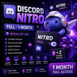 Discord Nitro Full 1 Month | Instant Gift Link