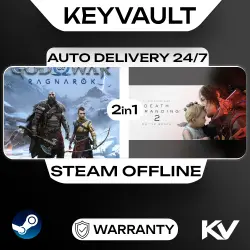 GOD OF WAR RAGNARÖK DIGITAL / DEATH STRANDING 2: ON THE BEACH 2IN1 | STEAM OFFLINE | AUTO DELIVERY