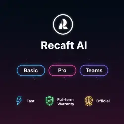 Recraft AI V4.1 - Basic/Pro/Teams 1-12M Subscription | Upgrade | + Warranty