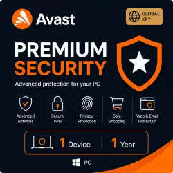 Avast Premium Security Ключ - Активация онлайн - 1 Устройство 1 Год Global