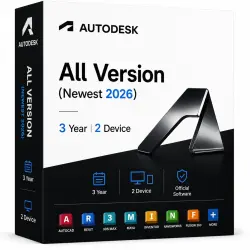 Autodesk Все версии (Новейшая 2026) - Доступ к личному аккаунту - 3 Года 2 Устройства Global