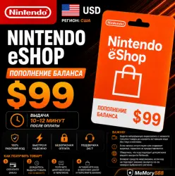 Nintendo eShop USD $99 | Код пополнения баланса