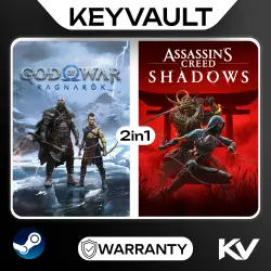 GOD OF WAR RAGNARÖK DIGITAL / ASSASSIN'S CREED SHADOWS DIGITAL 2IN1 | STEAM OFFLINE | AUTO DELIVERY