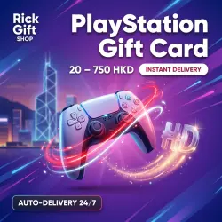 [AUTO 24/7] Gift Card PlayStation Hong Kong 20-750 HKD PSN HK Wallet Refill