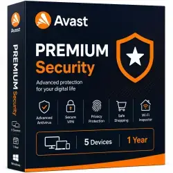 Avast Premium Security Ключ - Активация онлайн - 5 Устройств Global