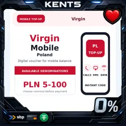 Virgin Mobile Poland пополнение PLN