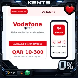 Vodafone Qatar Top-Up Voucher QAR