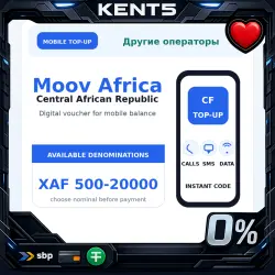 Moov Africa CF Top-Up Voucher XAF