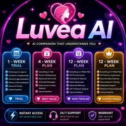 Luvea AI | 1 - Week Trial | 4 - Week Plan | 12 - Week Plan | Instant Access | 24/7 Support & Warrant