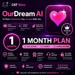OurDream AI Premium | 1,000-5,000 coins | AI image and content generator