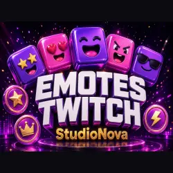 EMOTES Twitch · 5 шт + 3 badge StudioNova