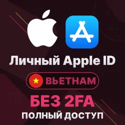 APPLE ID (Vietnam) | Personal / Shared | Full access | Editable | No 2FA | iCloud | iOS