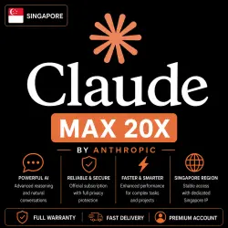 Singapore Claude Max 20× Account – 1 Month | AUTO 24/7, OFFICIAL