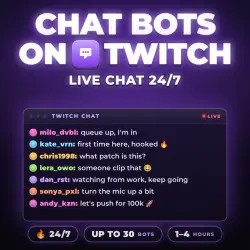 Twitch \ Chat bots for your stream \ Live chat up to 30 bots