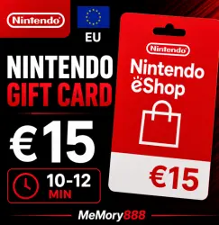 Nintendo Gift Card EU €15 | Balance Top Up Code