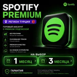 SPOTIFY PREMIUM TURKEY REGION READY-MADE SUBSCRIPTION + ACCOUNT 1 MONTH INSTANT DELIVERY
