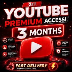 YouTube Premium 3 Months | Official Activation | No Password Required