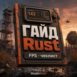 ГАЙД FPS Rust · чеклист StudioNova