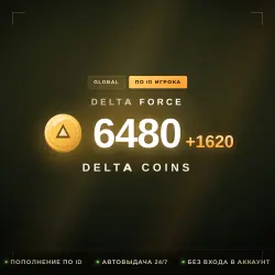 Delta Force 6480 + 1620 Delta Coins (Global) — Top Up by ID