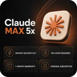 [AUTO 24/7] Claude MAX 5X | Personal 1-Month Subscription | No Login Required