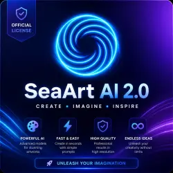 SeaArt AI Beginner/Standard/Professional/Master 1-12M Subscription | FULL WARRANTY