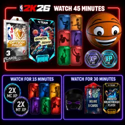 NBA 2K26 Locker Codes G.O.A.T. Option Pack+Invincible Premium Option Pack+Diamond Animation Breaker