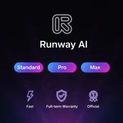 Runway AI Standard/Pro/Max 1-12M | Upgrade/Renewal | Warranty
