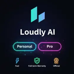 Loudly AI Personal/Pro 1-12M | Upgrade | + Warranty