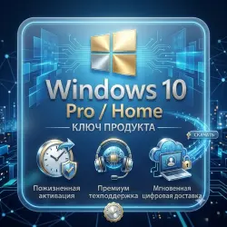 Ключ активации Windows 10 Pro / Home – Бессрочная лицензия | Мгновенная доставка