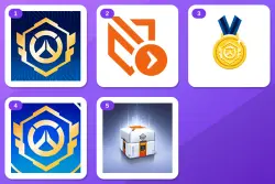 Overwatch Twitch Drops (5 Items) — OWCS MSC Gilded 2026 Icon + BP Tier Skip MSC Day 1 +3 more