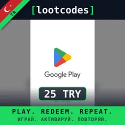 Google Play Gift Card ₺25 TRY — Google Play Türkiye Digital Code