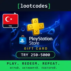 PlayStation Store Gift Card 250 500 750 1000 1500 2000 2500+ TRY — PlayStation Türkiye Digital Code