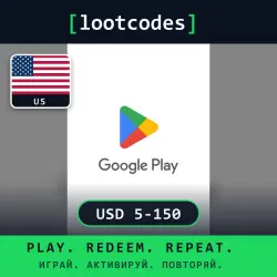 Google Play Gift Card 5 10 15 20 25 50 75 100 150 USD — Google Play United States Digital Code