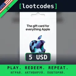 Apple Gift Card $5 USD — Apple США Цифровой код