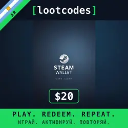 Steam Wallet Gift Card $20 — Steam Аргентина Цифровой код