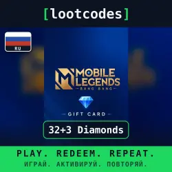 Mobile Legends: Bang Bang — 32+3 Diamonds — Russia, лот №207112