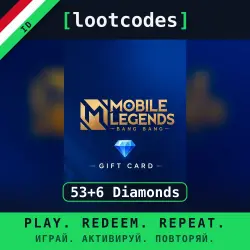 Mobile Legends: Bang Bang — 53+6 Diamonds — Индонезия — Пополнение аккаунта