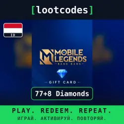 Mobile Legends: Bang Bang — 77+8 Diamonds — Indonesia, лот №207118