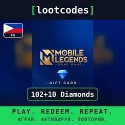 Mobile Legends: Bang Bang — 102+10 Diamonds — Philippines, лот №288263