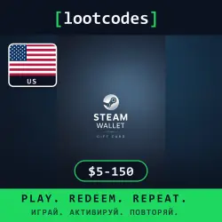 Steam Wallet Gift Card 5 10 20 25 30 50 100 150 $ — Steam United States Digital Code