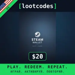 Steam Wallet Gift Card $20 — Steam США Цифровой код