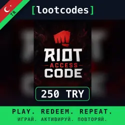 Riot Cash Gift Card 250 TRY — Riot Games Турция Цифровой код