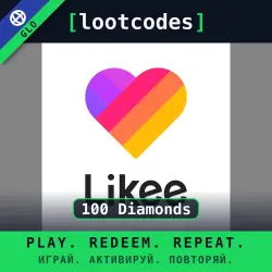 Likee — Top Up 100 Diamonds — Глобальное пополнение аккаунта