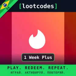 Tinder Gift Card Tinder 1 Week Plus — Tinder Brazil Digital Code