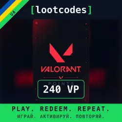 Valorant Points 240 VP — Riot Games Украина Цифровой код